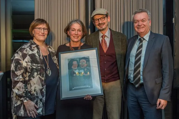 Helga und Reini Schenkermaier mit Landesrat Anton Lang und Johanna Birnbaum