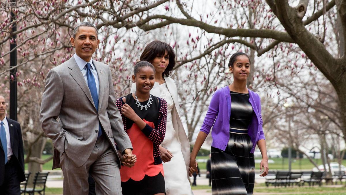  Barack Obama, Sasha, Michelle Obama und Tochter Malia feiern heute den 23. Geburtstag der jüngeren Tochter Sasha