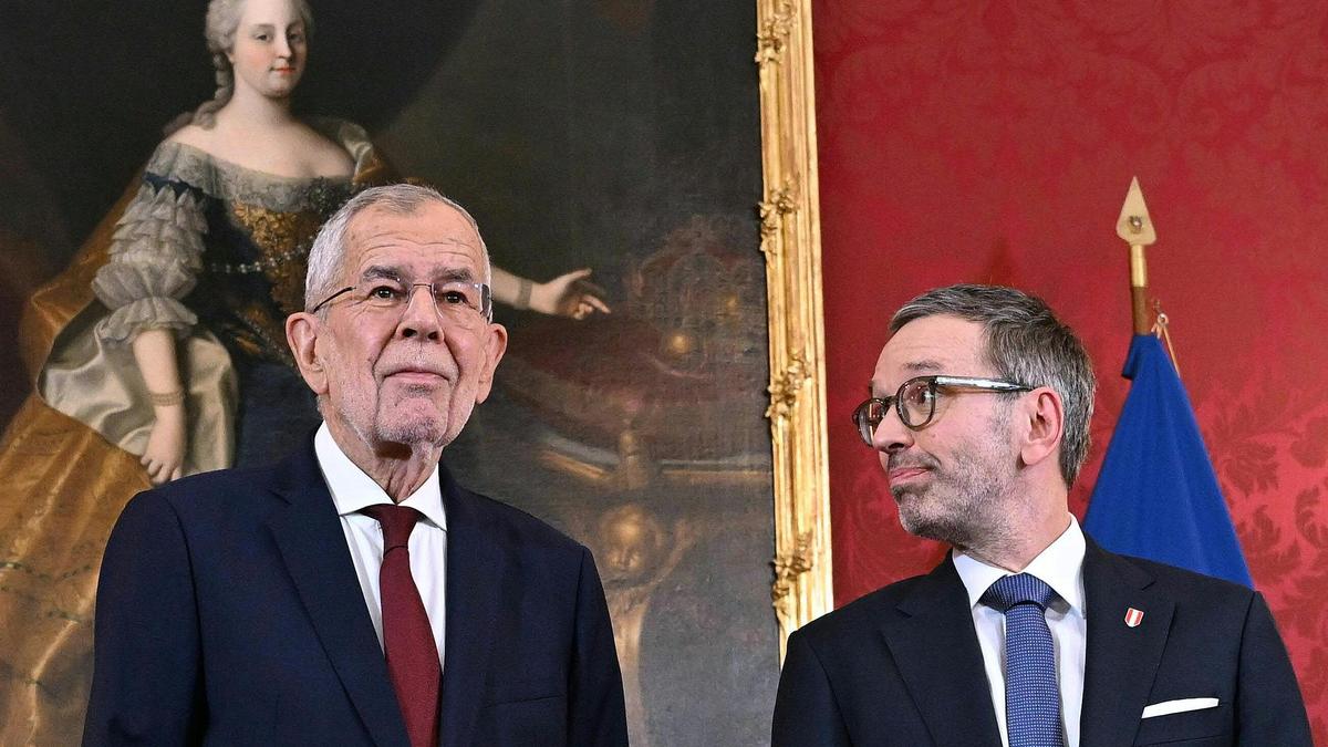 Bundespräsident Alexander Van der Bellen und FPÖ-Chef Herbert Kickl am Freitag, 4. Oktober 2024