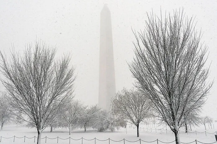 Neben Joe Biden bekamen viele weitere Amerikaner die Auswirkungen des Schneesturms zu spüren. In der Hauptstadt Washington wurden innerhalb weniger Stunden knapp 20 Zentimeter Neuschnee gemessen.
