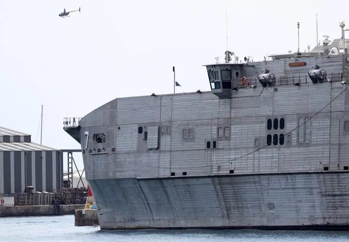 Gigantische Ausmaße: Der Katamaran ist 103 Meter lang und 28,5 Meter breit