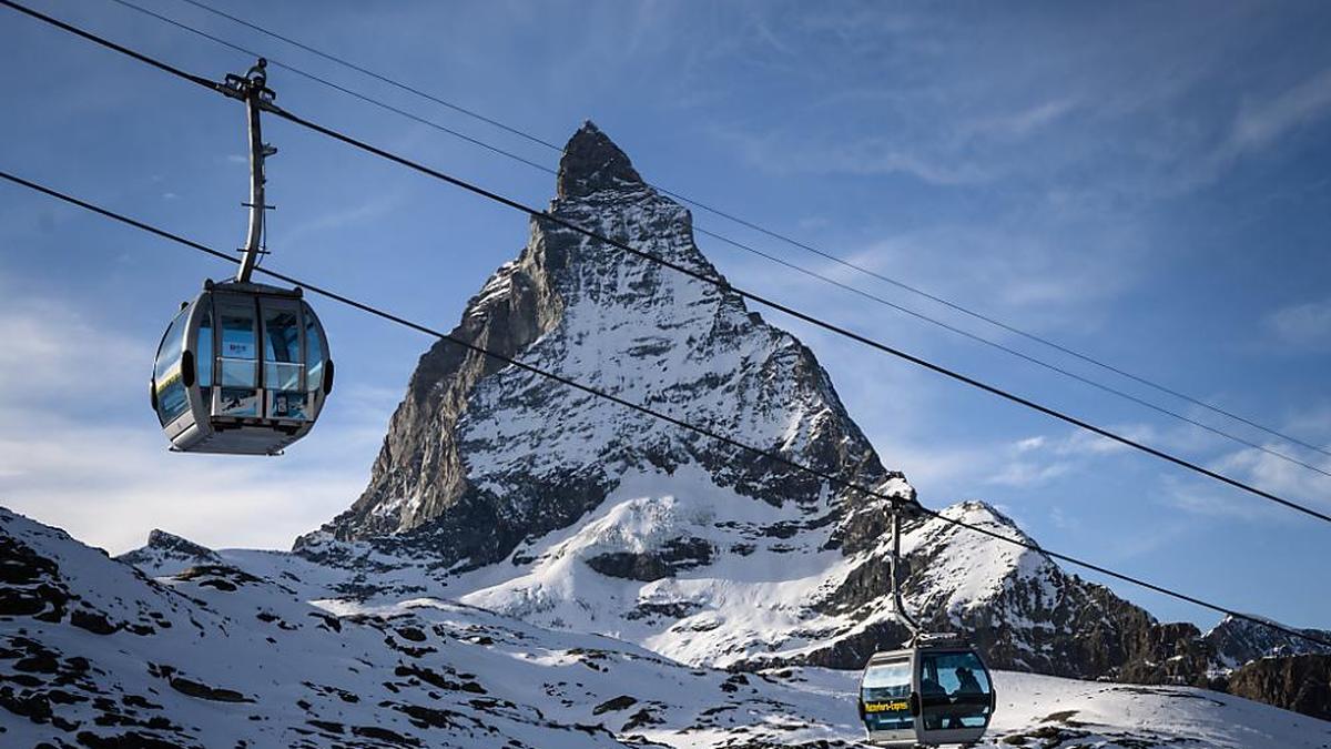 Über Zermatt, in 4478 Metern Seehöhe, thront das majestätische Matterhorn, der wohl bekannteste Berg Europas