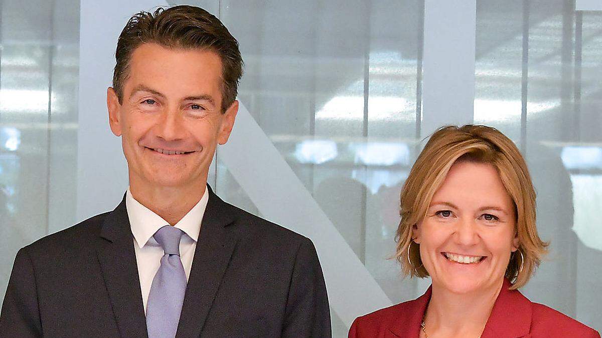 ORF-Generaldirektor Roland Weißmann mit seiner Channel-Managerin von ORF 1, Stefanie Groiss-Horowitz: Die Quote sinkt