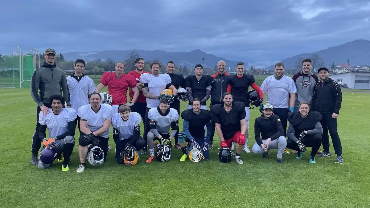 Ein Teil der "Bulls" beim Training in Knittelfeld