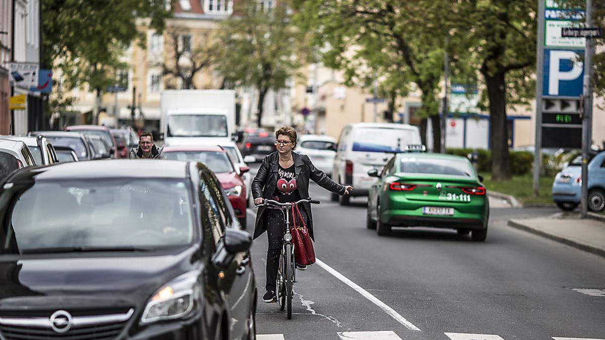 In Klagenfurt staut es sich oft. Von einem flüssigen Verkehr ist man weit weg