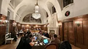 Gemeinderatssitzung in einem der schönsten Sitzungssäle des Landes in Rottenmann