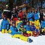 Der Nachwuchs des Skiclubs Rennweg/Katschberg ließ sich mit dem Olympiasieger ablichten