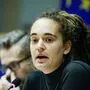 Carola Rackete vor dem Europaparlament