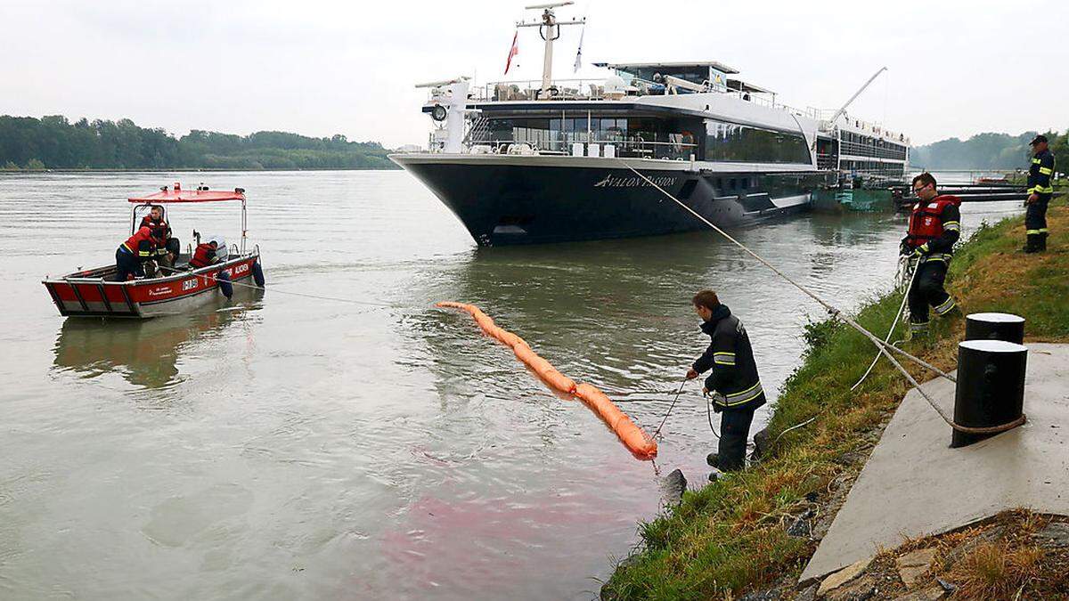 Das Schiff lag in der Anlegestelle Brandstatt