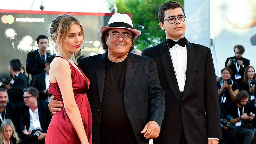Al Bano, hier mit Tochter Jasmine und Sohn Albano jr. bei den Filmfestspielen von Venedig