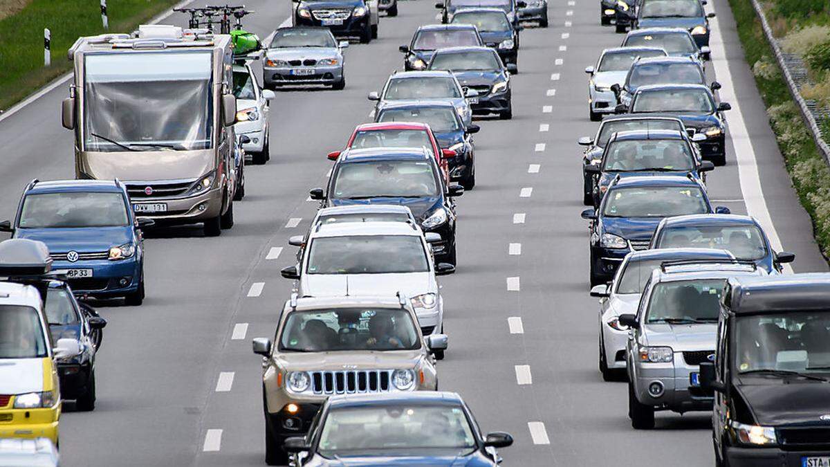 Ferienverkehr auf der Autobahn