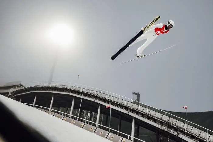 GANGWON,SOUTH KOREA,18.JAN.24 - OLYMPICS - YOG, Winter Youth Olympic Games, Ski Jumping Training. Image shows Lukas Haagen (AUT).
Photo: GEPA pictures/ Patrick Steiner