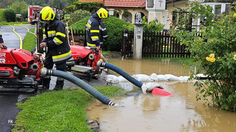 119 Feuerwehren stehen alleine im Bezirk Südoststeiermark im Einsatz
