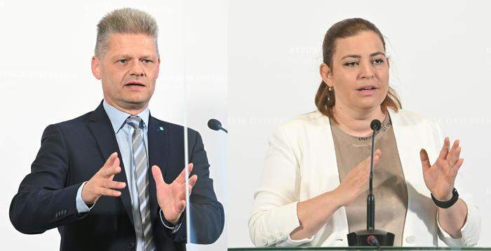 Heute besonders keiner Meinung: Andreas Hanger (ÖVP) und Nina Tomaselli (Grüne)