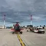 Die ARA Flugrettung bei einem Einsatz am Flughafen Zadar