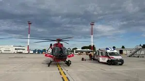 Die ARA Flugrettung bei einem Einsatz am Flughafen Zadar