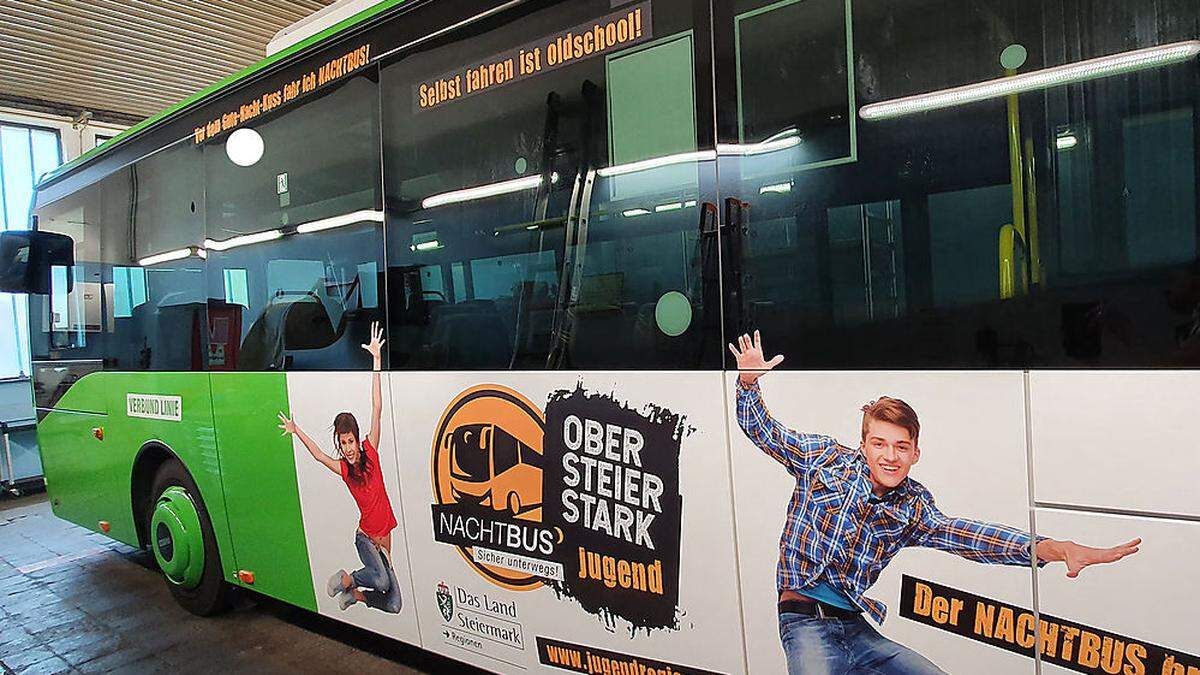 Seit letztem Wochenende ist der Nachtbus Hochsteiermark wieder in der Region unterwegs