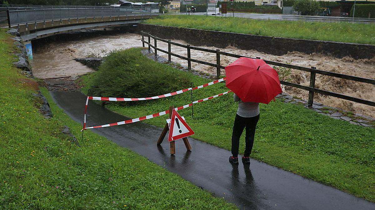 Die letzten Unwetter trafen Bad Eisenkappel schwer