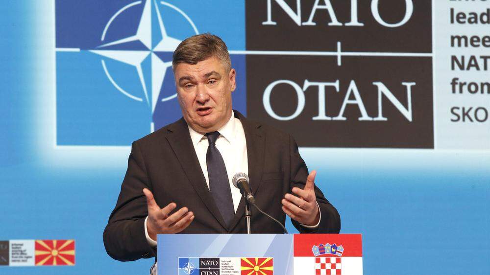Der amtierende kroatische Präsident Zoran Milanović