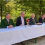 Gerald Loitzl (Altaussee), Landeshauptmann Christopher Drexler, Franz Frosch (Bad Aussee) und Franz Steinegger (Grundlsee)