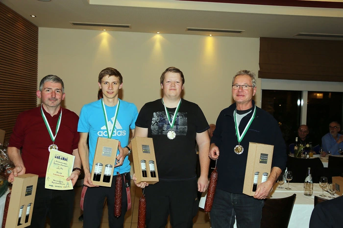 Die Silbermedaille konnte das Team „Andritz - A schware Partie" mit Robin Schickhofer, Martin Schwarz, Johann Stechina und Günther Lorenz erringen.