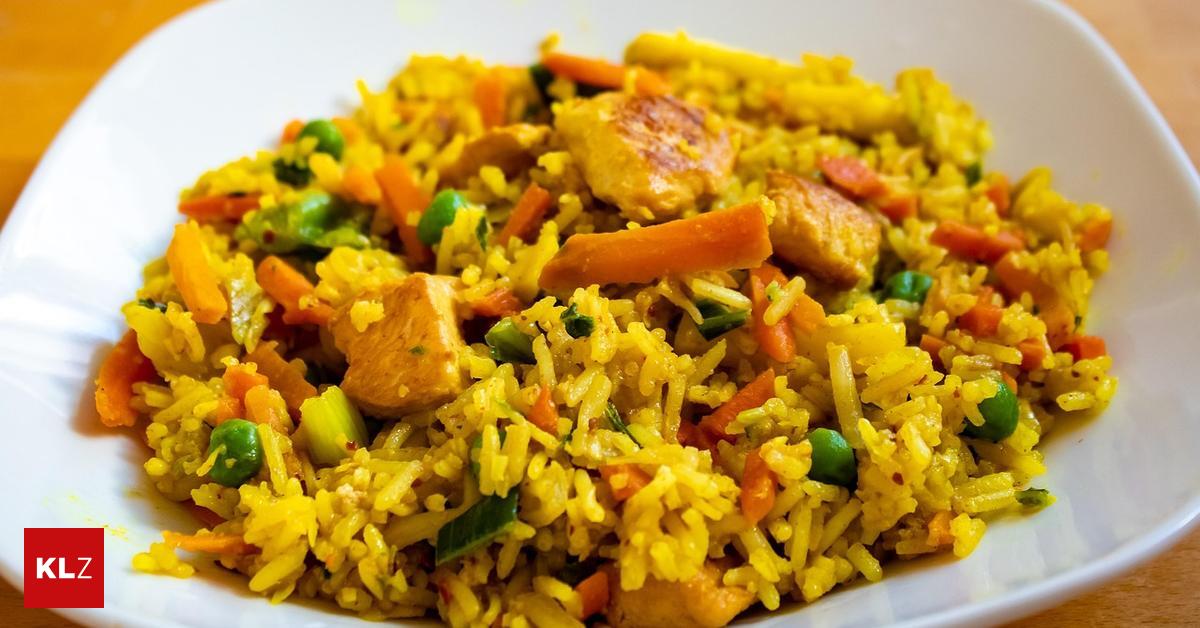 Rezept: Gemüsereis mit Hendlbrust