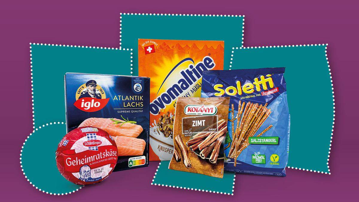 Produkt-Beispiele für Shrinkflation in Österreich laut foodwatch