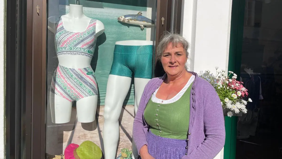 Ulli Brandauer-Rastl mit ihrer neuen Unter-, Bade- und Sportwäsche-Kollektion