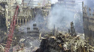Ground Zero, das zerstörte World Trade Center in New York