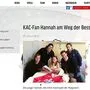 Auf seiner Homepage wünscht der KAC dem Mädchen gute Besserung. Vier Spieler besuchten die Siebenjährige im Spital