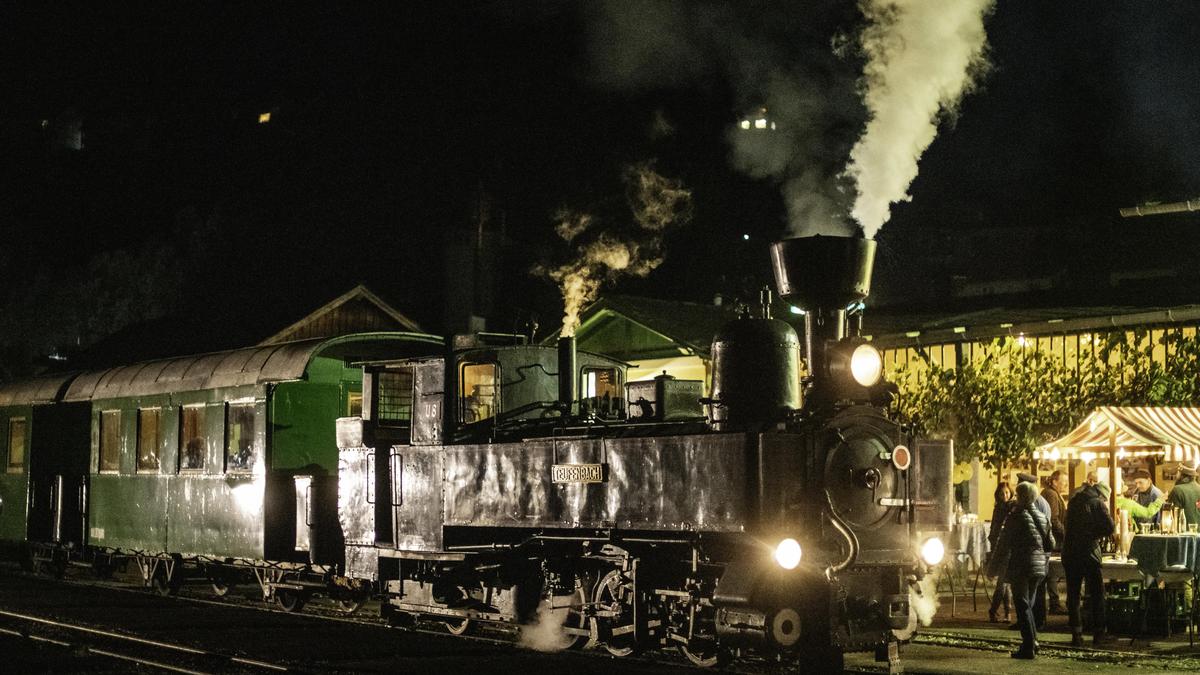 Im Rahmen der „Langen Nacht der Museen“ fuhr die Feistritztalbahn erstmals seit dem Unfall wieder mit Passagieren