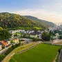 Im Zuge des Hochwasserschutzprojektes wurde in Frantschach die Lavantmeile errichtet