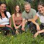 Alexandra, Angelina, Johannes und Gudrun