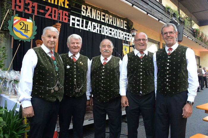 Das eiserne Ehrenzeichen gab es für die 40-jährige Mitgliedschaft der Sänger der Sängerrunde Fellach-Oberdörfer