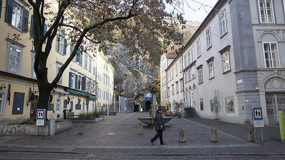 Leere Straßen in Österreichs Städten