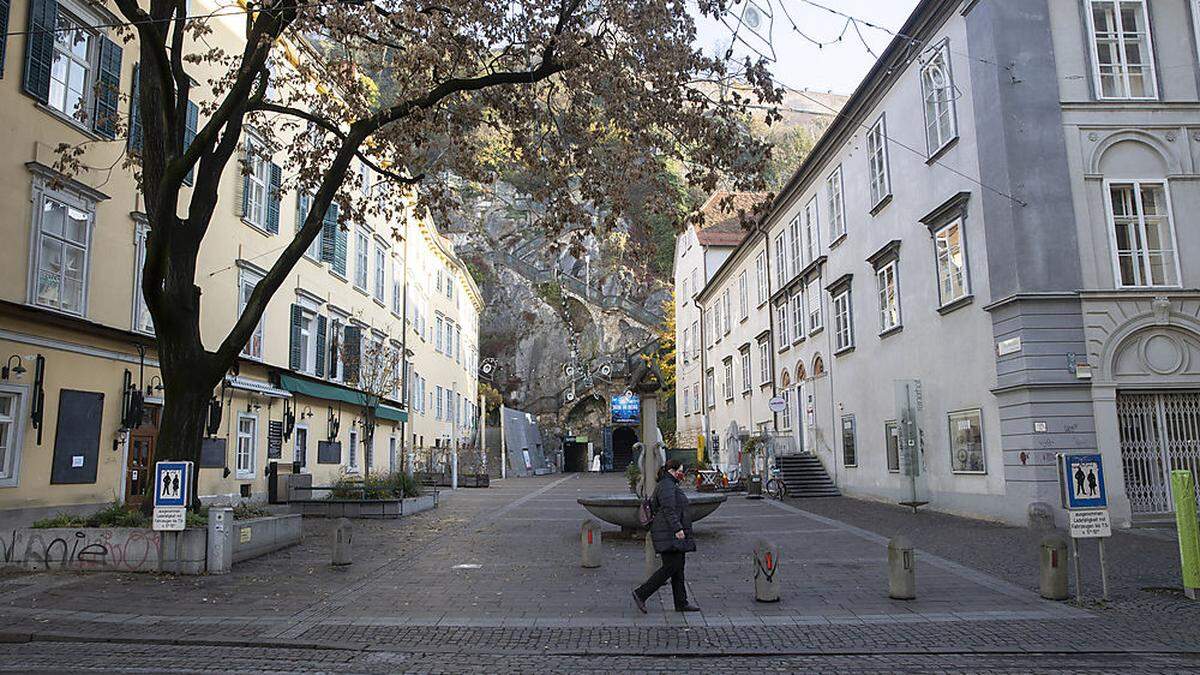Leere Straßen in Österreichs Städten