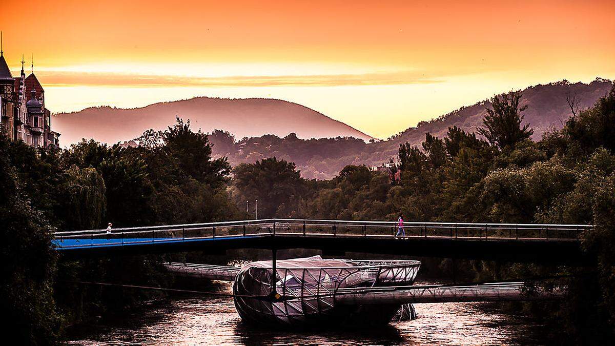 Noch bis Ende Februar wird die Grazer Murinsel saniert