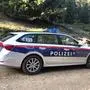 Abgestellter Polziewagen am Verditz
