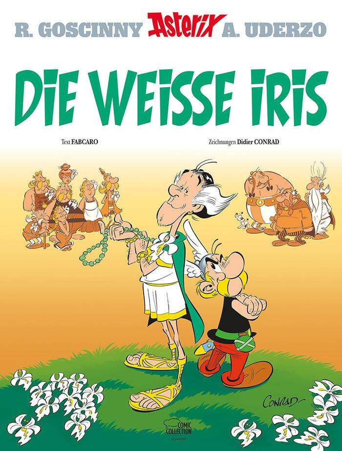 Die weiße Iris: Das 40. Asterix-Album erscheint am 26. Oktober im Handel, auf Grund des Feiertages in Österreich teilweise erst am 27. Oktober