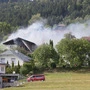 Dieses Wohnhaus stand am Mittwoch in Flammen
