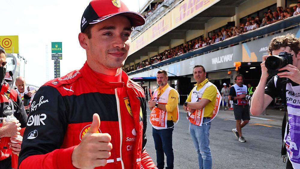 Charles Leclerc holte in Spanien die Pole