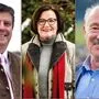 Die Kandidaten in Guttaring: Günter Kernle, Gudrun Staubmann-Frizzi, Arnulf Warmuth