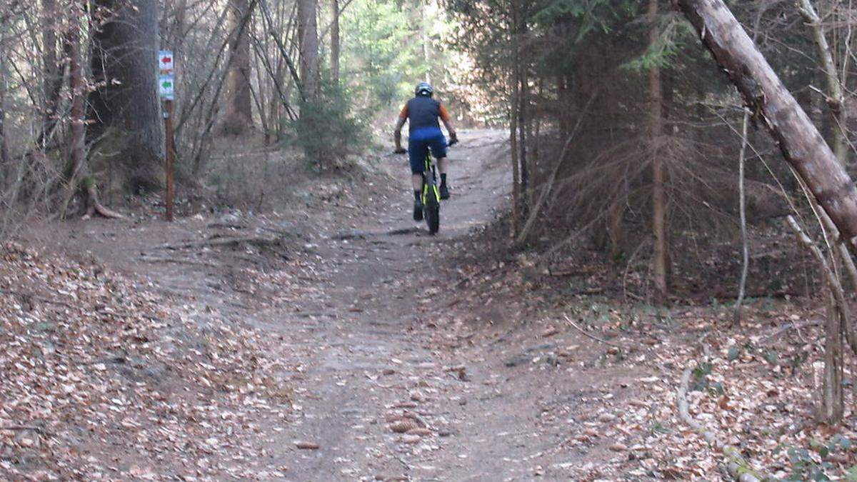 Mountainbiken hat am Kreuzbergl in den letzten Jahren stetig zugenommen.