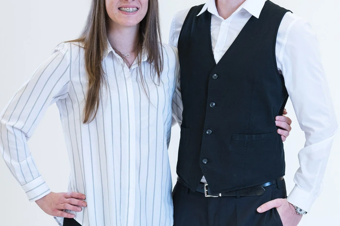 Carmen Schlager (21) und David Fröhlich (24), beide in Heiligenkreuz/Waasen daheim