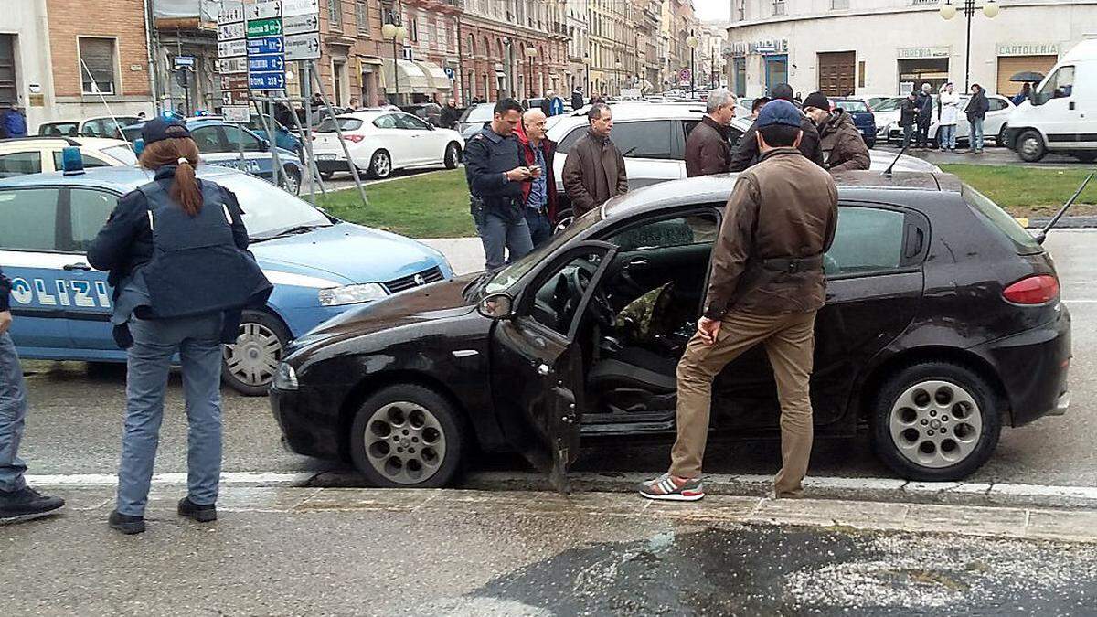 Aus diesem Auto waren im Februar die Schüsse abgegeben worden