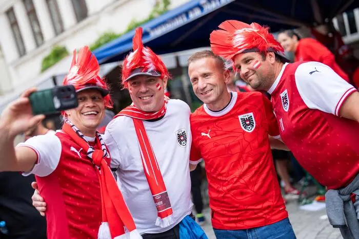 Bei der EURO war Mitterdorfer oft inmitten der Fanmassen