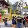 Der landesübliche Empfang am Schulplatz läutete den Festakt ein