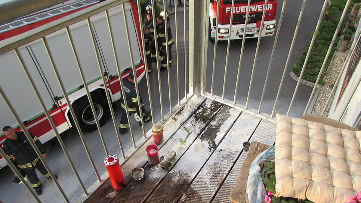 Die Feuerwehr musste diesmal nicht mehr viel löschen