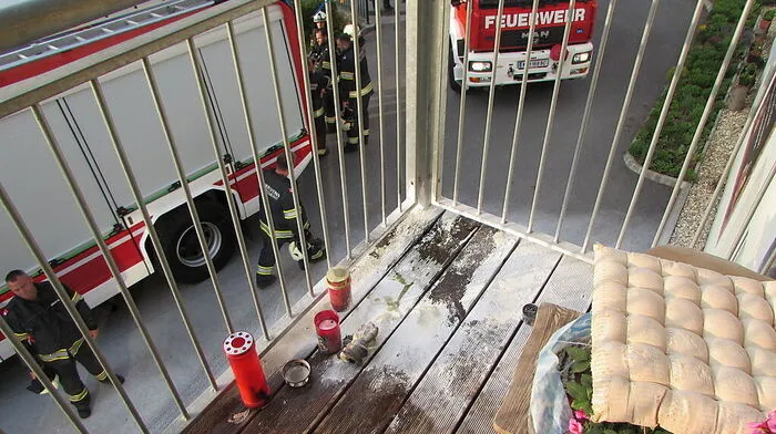 Die Feuerwehr musste diesmal nicht mehr viel löschen