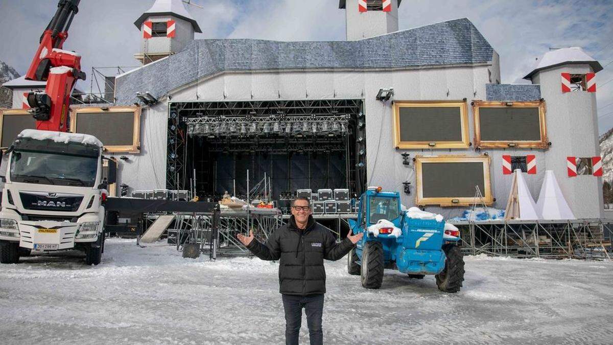 Die Schlossalmstage wurde von Leutgebs Team als Gasteiner Burg errichtet